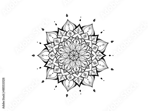 Mandala design for background or backdrop.