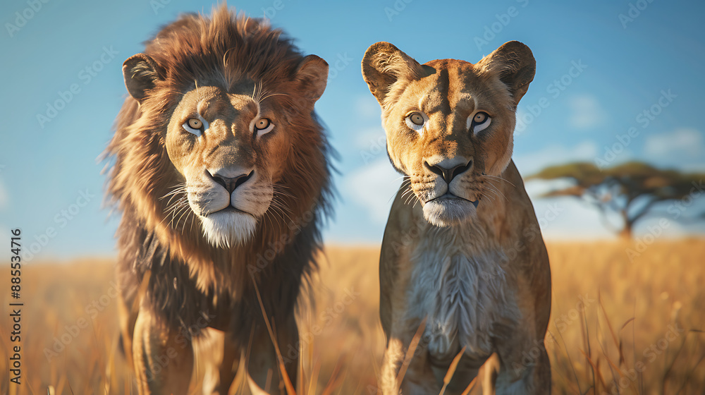 Documentary-Style Photo of a Lioness Documentary-Style Photo of a Lioness