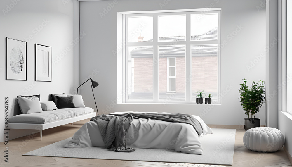 Fototapeta premium modern living room with sofa