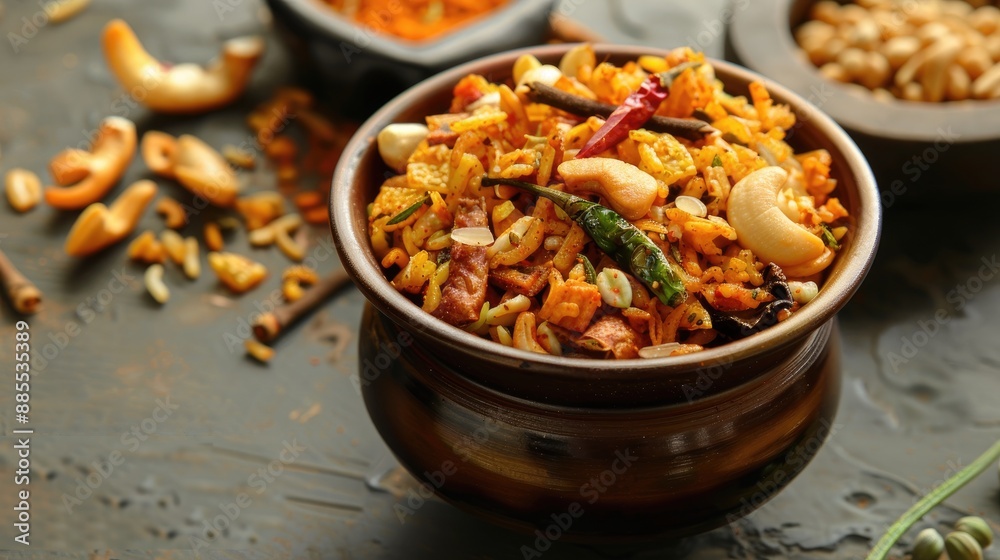 Indian Diwali Special Snack Mix with Puffed Rice and Spices Indian Diwali Special Snack Mix with Puffed Rice and Spices