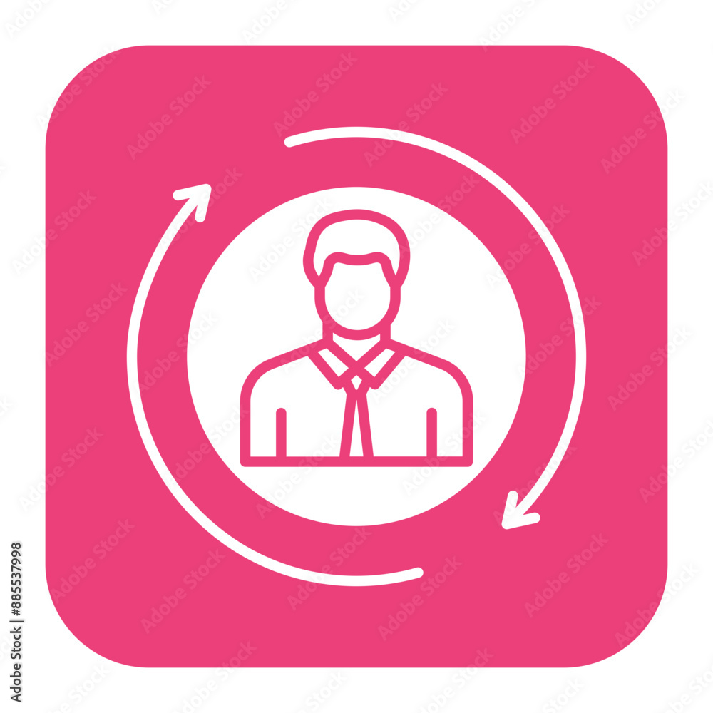 Job Rotation vector icon. Can be used for Business Training iconset. Job Rotation vector icon. Can be used for Business Training iconset.