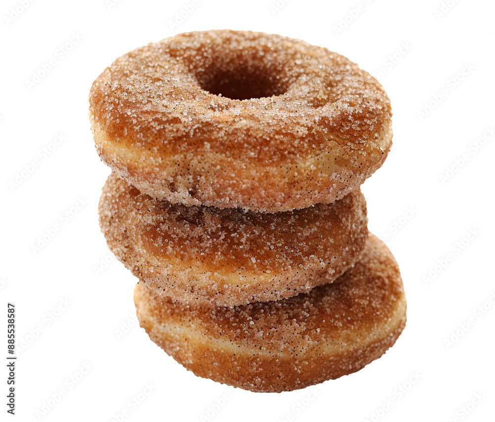 Apple cider donuts isolated on transparent background Apple cider donuts isolated on transparent background