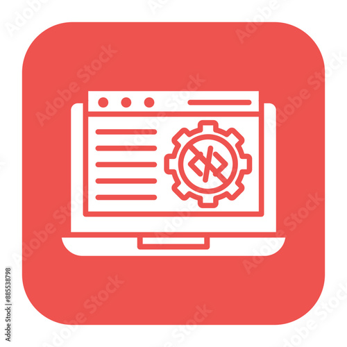 No Code Development Platform vector icon. Can be used for No Code iconset. photo