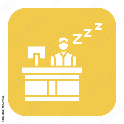 Lazy vector icon. Can be used for Comfort iconset.