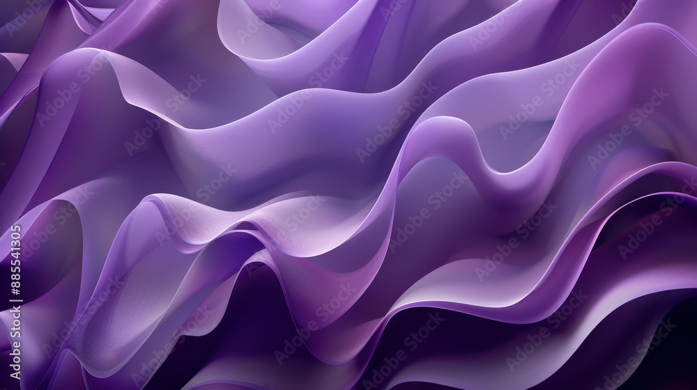 Obraz premium Abstract Purple Fabric Waves