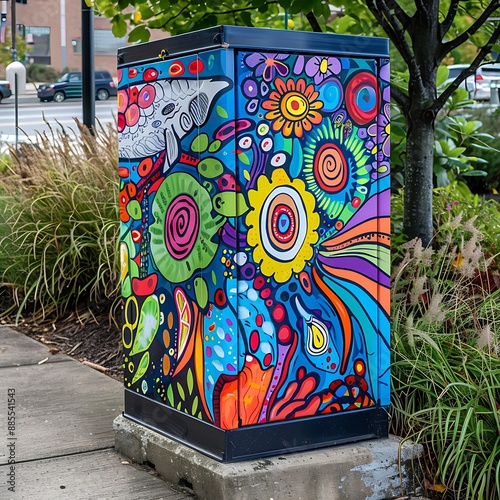 Transform drab utility box into a colorful work of art with an eyecatching sticker design that reflects the vibrancy of the surrounding area 169 Image 4 captain29732