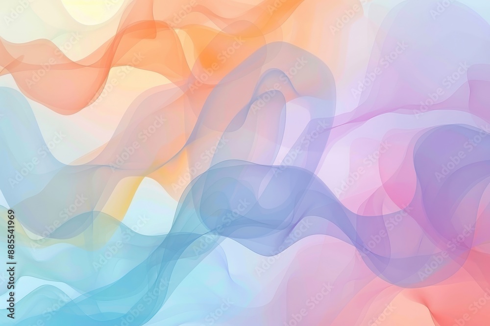 Fototapeta premium Soft and gentle abstract background in pastel tones - vector graphic design