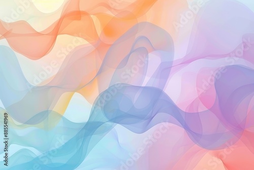 Soft and gentle abstract background in pastel tones - vector graphic design