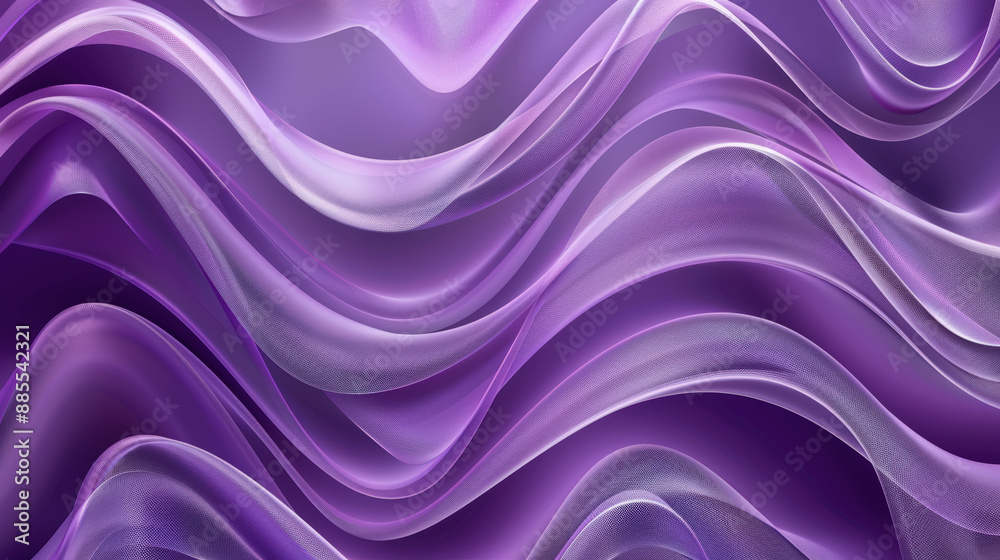 Fototapeta premium Purple Wave Abstract Art 