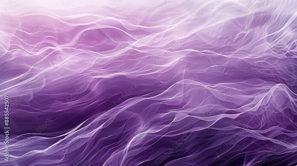 Obraz premium Abstract Purple Waves at Dawn