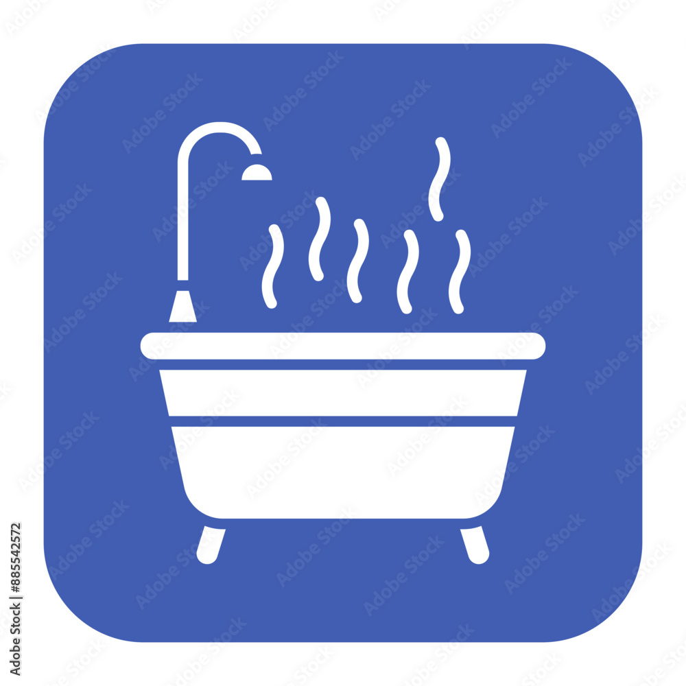Hot Bath vector icon. Can be used for Comfort iconset. Hot Bath vector icon. Can be used for Comfort iconset.