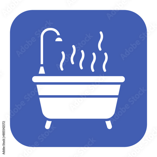 Hot Bath vector icon. Can be used for Comfort iconset.