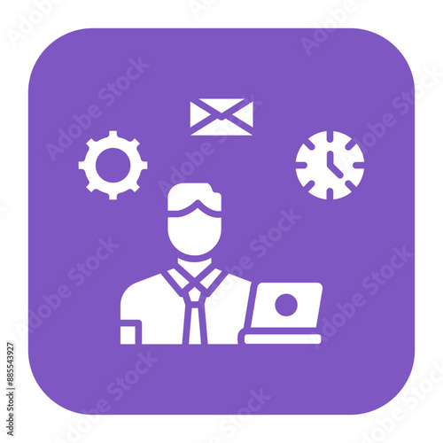 Multi Tasking vector icon. Can be used for Home Based Business iconset.