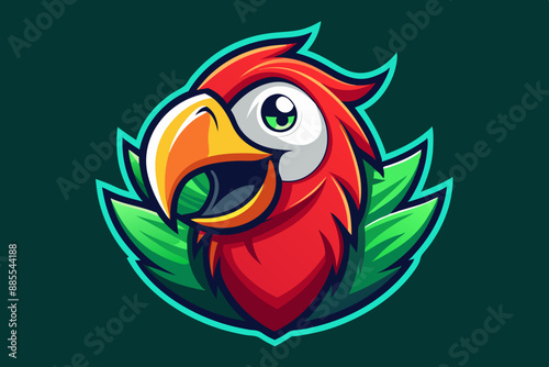 lively and eye catching mascot logo vector illustration photo