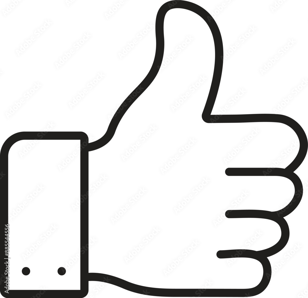 Thumbs up flat icon vector clip art design object. Single high quality outline symbol of graduation for web design or mobile app. Thumbs up flat icon vector clip art design object. Single high quality outline symbol of graduation for web design or mobile app.