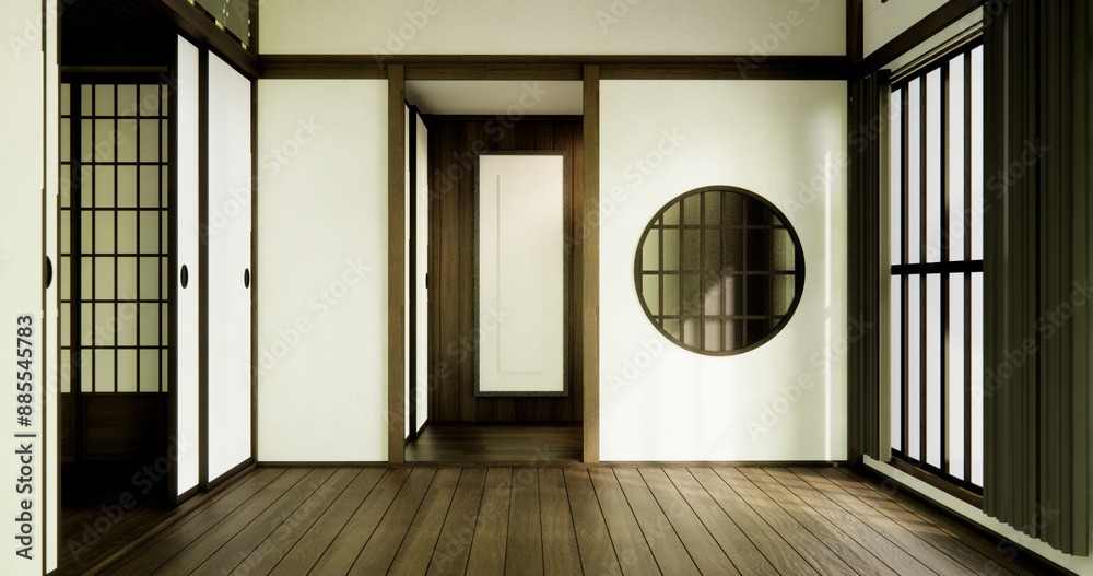 Japan style Big living area in luxury room japan style decoration. Japan style Big living area in luxury room japan style decoration.