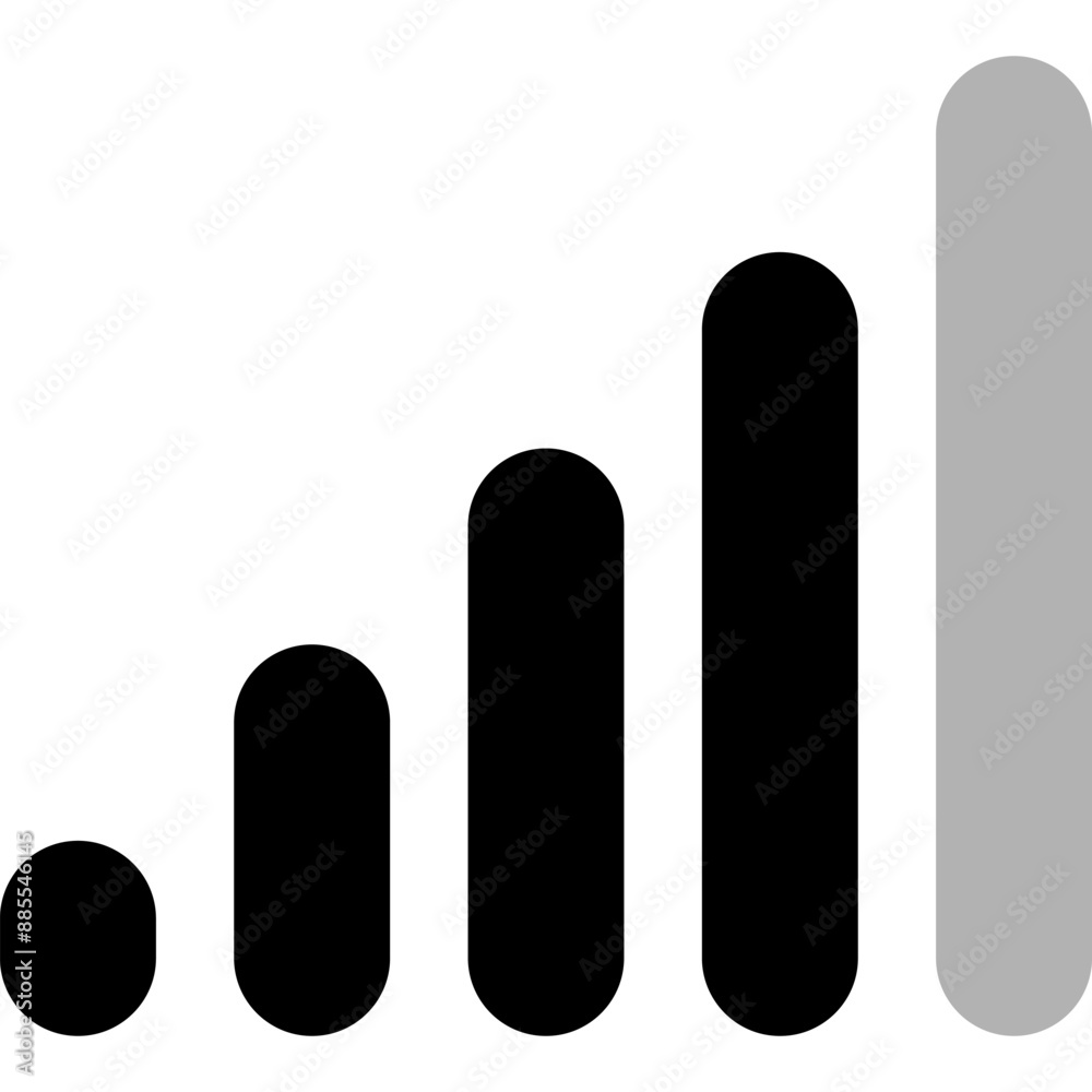 Signal Bar. Cellular Signal Level. Mobile Signal Icon Signal Bar. Cellular Signal Level. Mobile Signal Icon