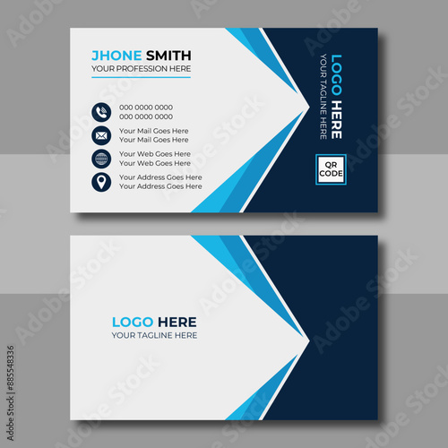 Clean professional business card template