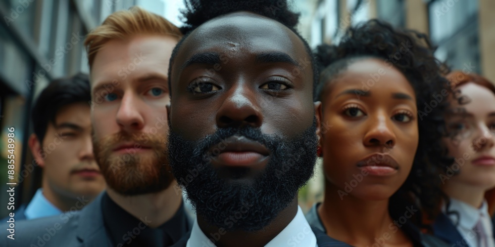 A group of people standing next to each other, posing for a photo or portrait A group of people standing next to each other, posing for a photo or portrait