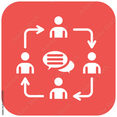 Communication vector icon. Can be used for Personality Traits iconset.
