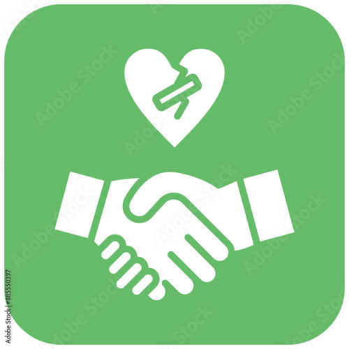Forgiveness vector icon. Can be used for Personality Traits iconset.