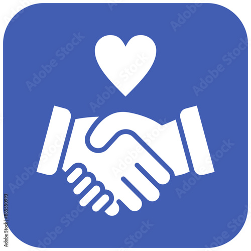 Respect vector icon. Can be used for Leadership iconset.