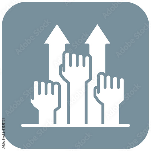 Empowerment vector icon. Can be used for Leadership iconset.