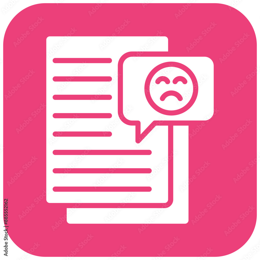 Complaint vector icon. Can be used for Contact Us iconset.