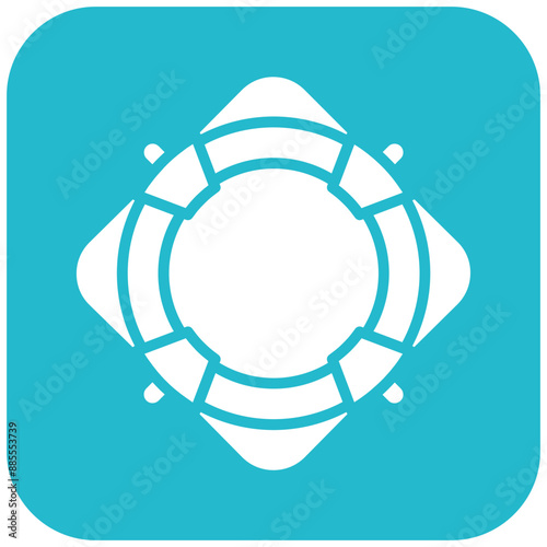 Lifebuoy vector icon. Can be used for Coastline iconset.
