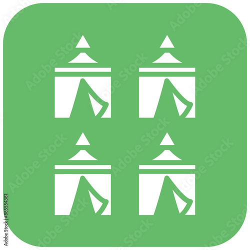 Tent City vector icon. Can be used for Hajj Pilgrimage iconset.