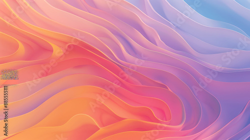 Wallpaper Mural Abstract Colorful Wave Pattern with Confetti Torontodigital.ca