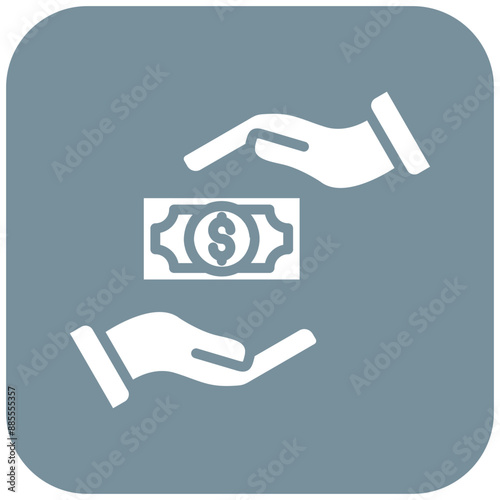 Bribery Briefing vector icon. Can be used for Corruption iconset.