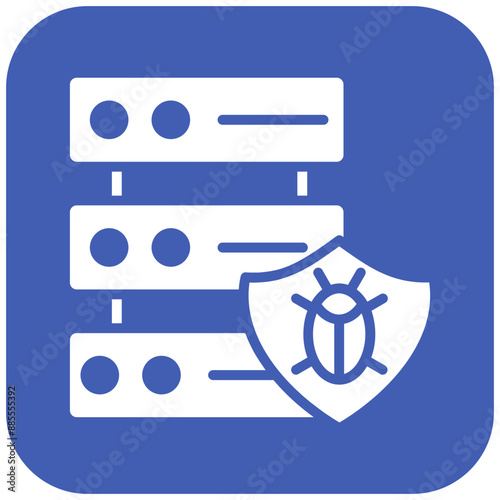 Corrupted Database vector icon. Can be used for Corruption iconset.