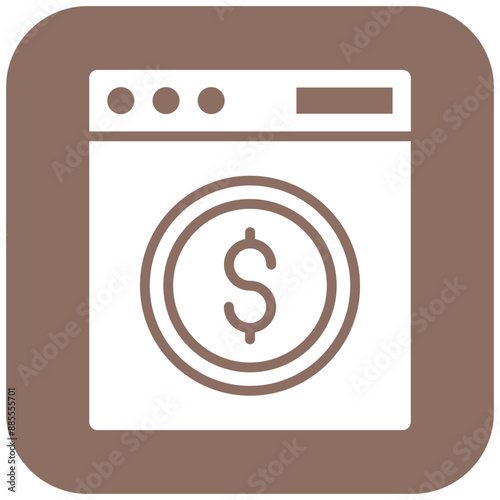 Money Laundering vector icon. Can be used for Corruption iconset.