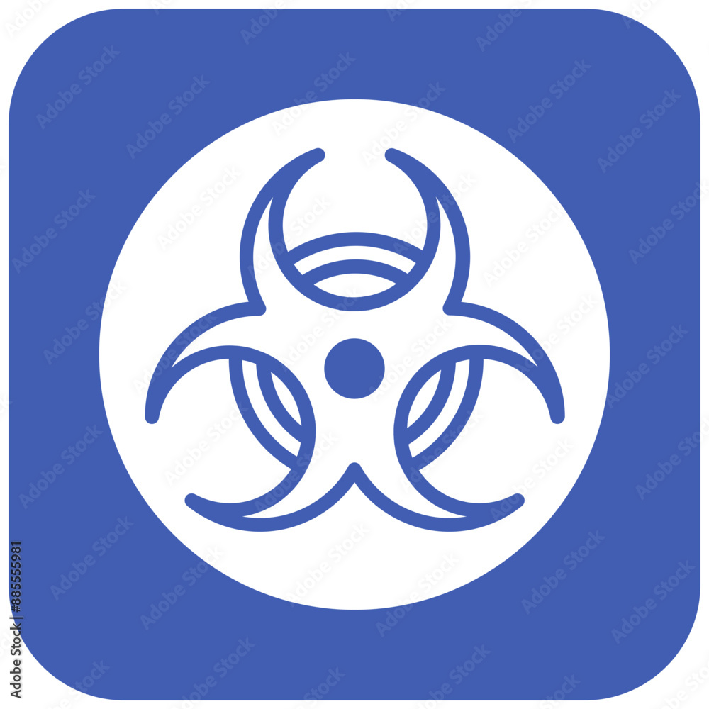Biohazard Symbol vector icon. Can be used for Infectious Diseases iconset. Biohazard Symbol vector icon. Can be used for Infectious Diseases iconset.