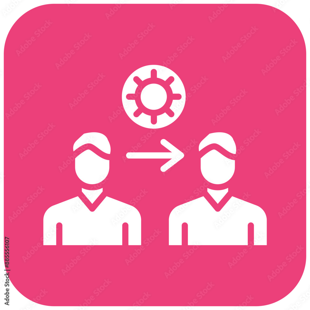 Disease Transmission vector icon. Can be used for Infectious Diseases iconset. Disease Transmission vector icon. Can be used for Infectious Diseases iconset.