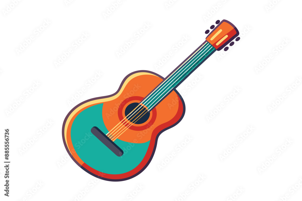 Guitar vector logo or icon or clipart illustration Guitar vector logo or icon or clipart illustration