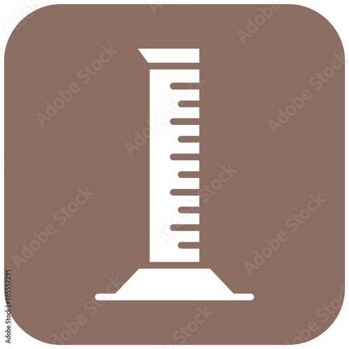 Graduated Cylinder vector icon. Can be used for Lab iconset.