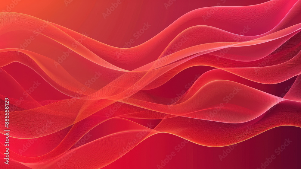 Abstract Flowing Red Waves at Sunset Abstract Flowing Red Waves at Sunset