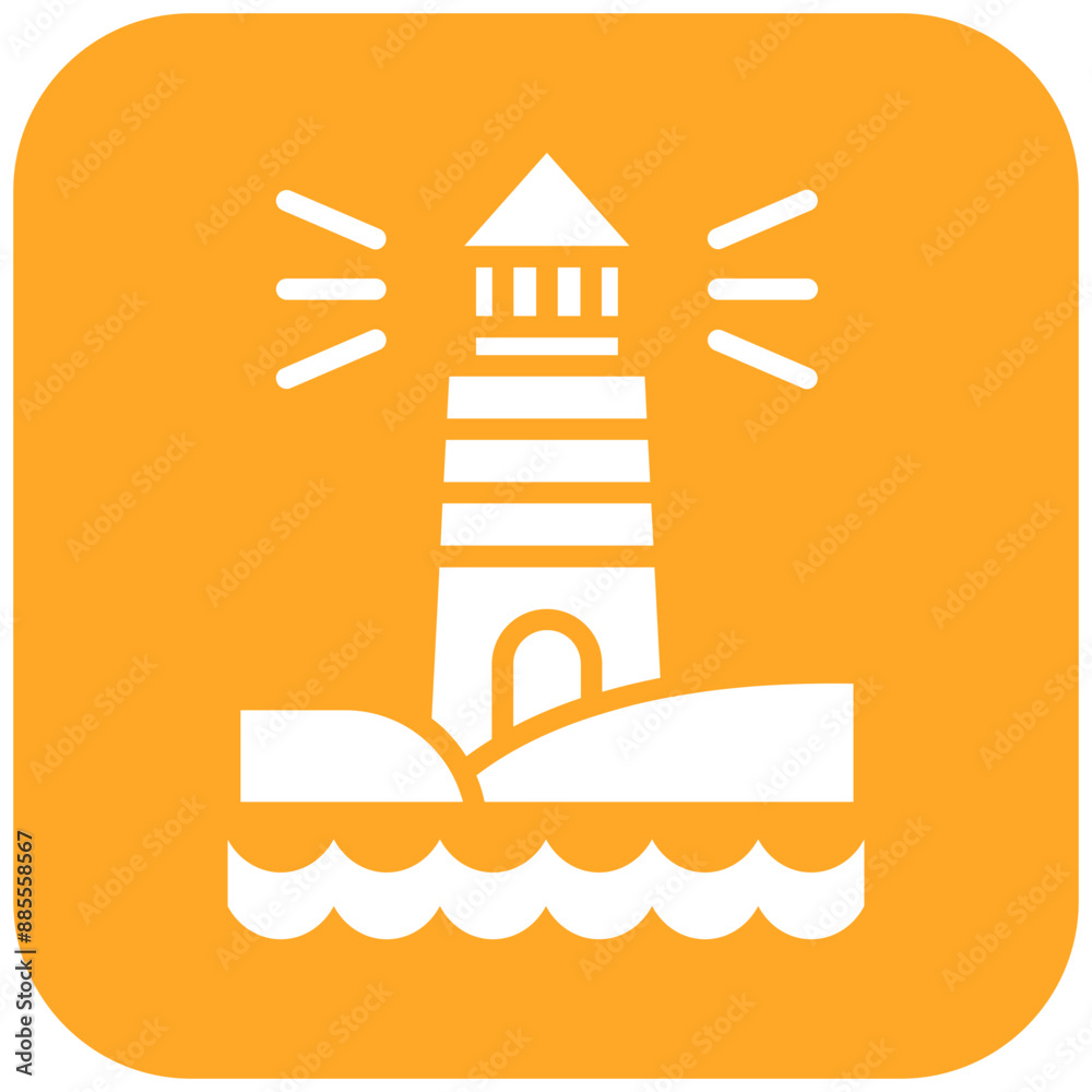 Lighthouse vector icon. Can be used for Ocean iconset. Lighthouse vector icon. Can be used for Ocean iconset.