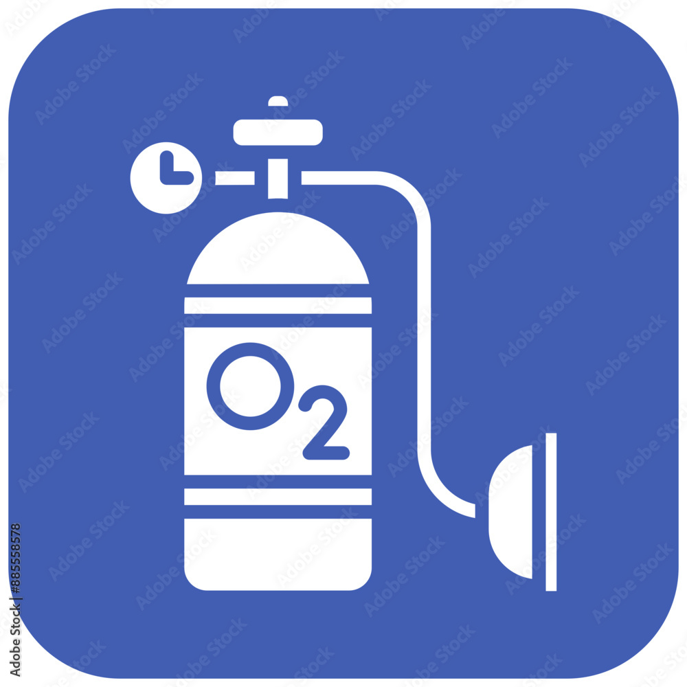 Oxygen Tank vector icon. Can be used for Ocean iconset. Oxygen Tank vector icon. Can be used for Ocean iconset.