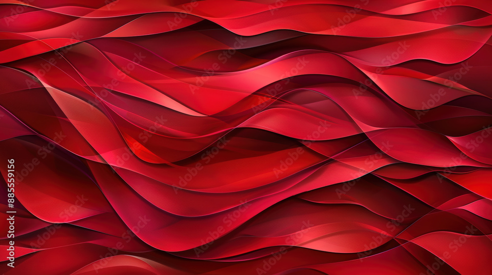 Abstract Red Wave Pattern Abstract Red Wave Pattern