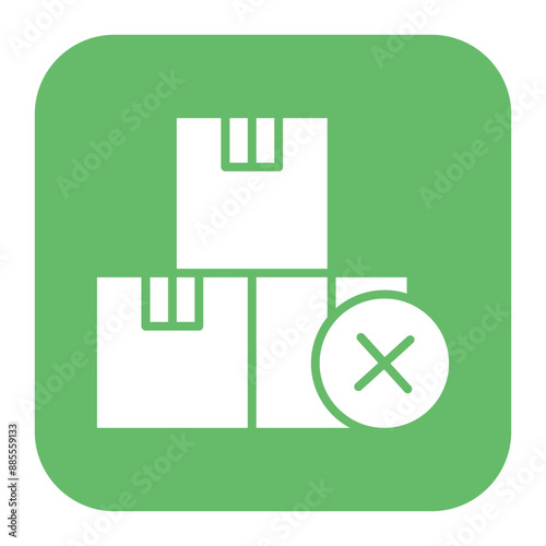 Out Of Stock vector icon. Can be used for Warehouse iconset.