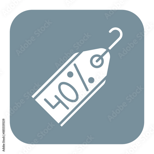 Discount Tag vector icon. Can be used for Supermarket iconset.