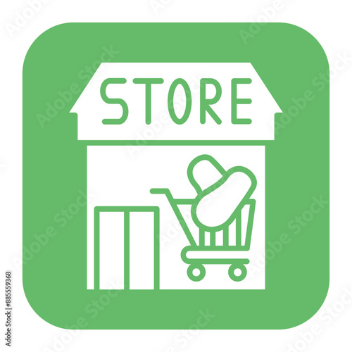 Grocery vector icon. Can be used for Supermarket iconset.