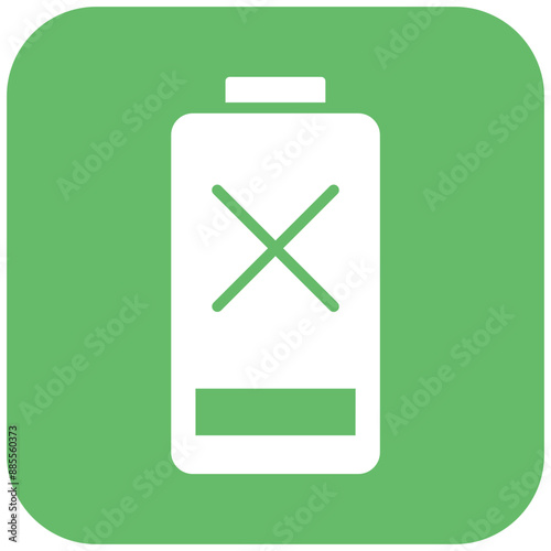 Empty Battery vector icon. Can be used for Battery and Power iconset.