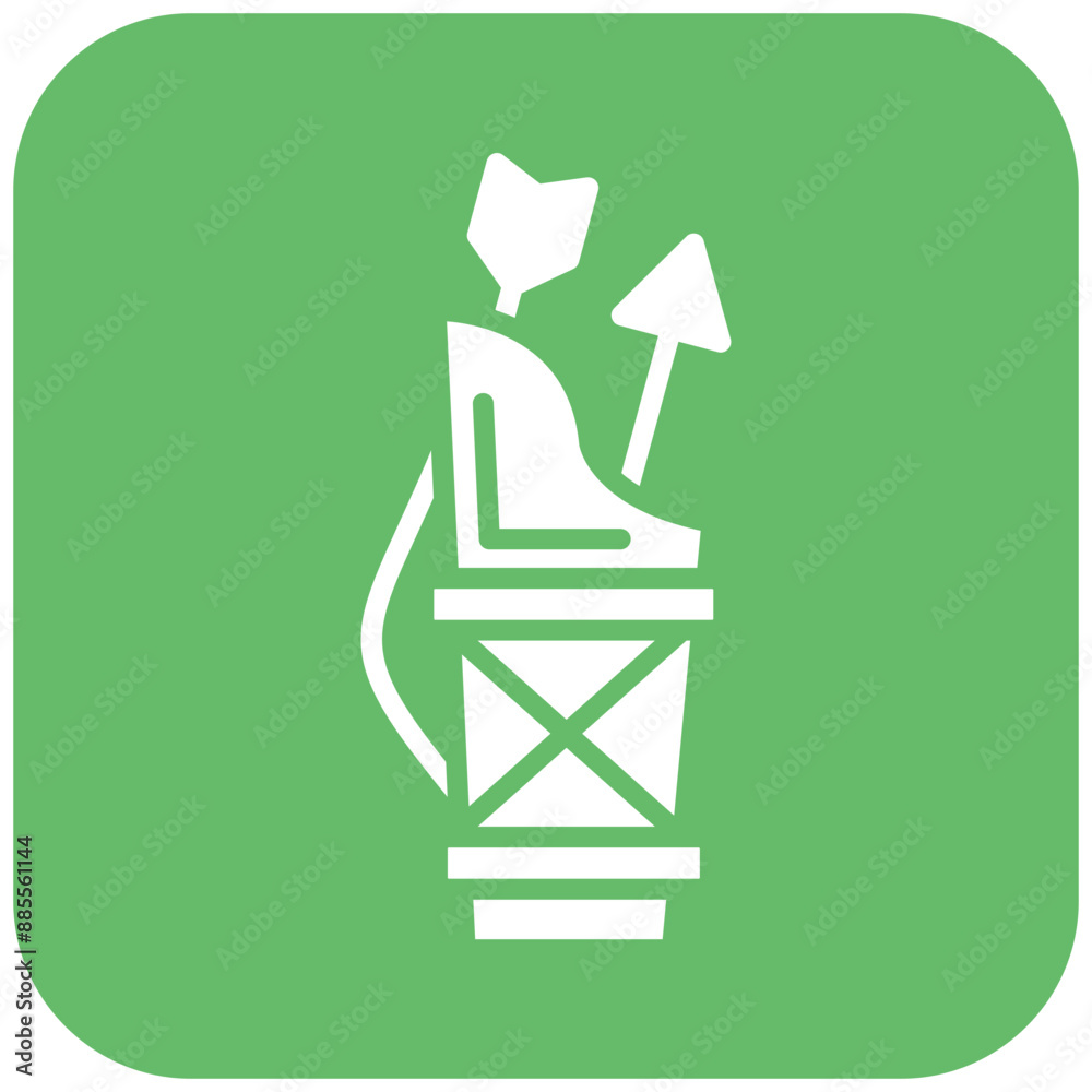 Quiver vector icon. Can be used for Archery iconset. Quiver vector icon. Can be used for Archery iconset.