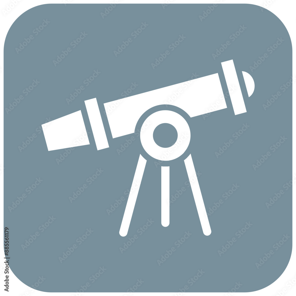 Telescope vector icon. Can be used for Archery iconset. Telescope vector icon. Can be used for Archery iconset.