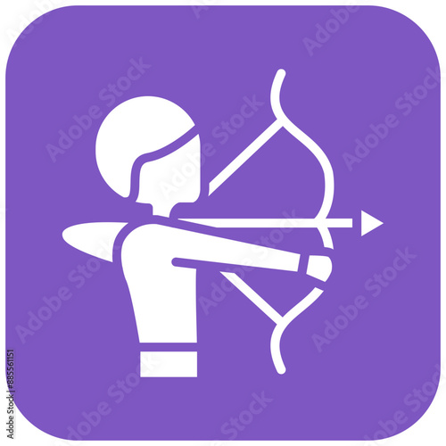 Acher vector icon. Can be used for Archery iconset.