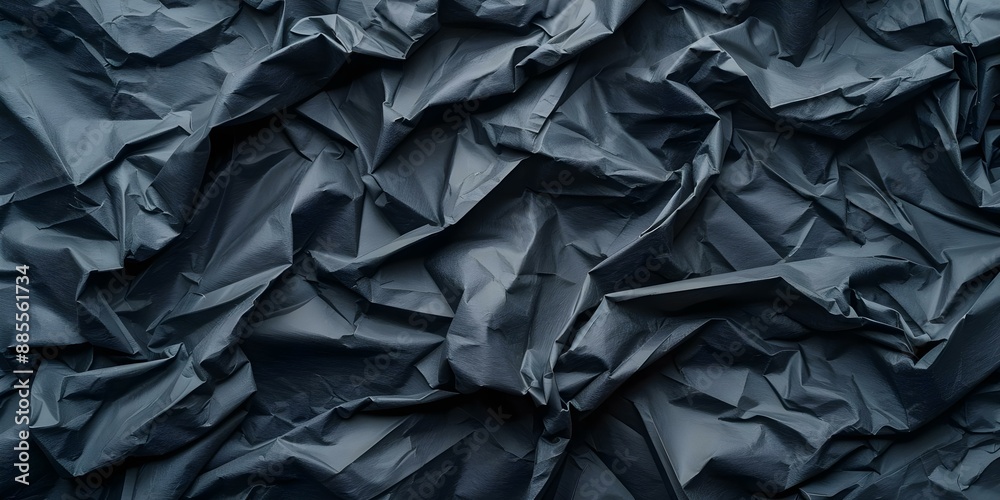 Looped texture of crumpled black paper for video overlays. Concept Video Editing, Textured Overlay, Looping Effects, Visual Elements Looped texture of crumpled black paper for video overlays. Concept Video Editing, Textured Overlay, Looping Effects, Visual Elements